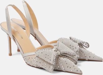 Mach & Mach Le Cadeau 85 embellished slingback pumps
