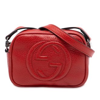 Gucci Kijk eens naar de Pre-owned Kids Mini Leren Soho Disco Schoudertas