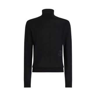 Dolce & Gabbana Truien & Vesten, Heren, Zwart, XL, Sweater Marino Det Cuello Alto