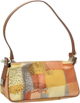 Ferragamo Pre-owned Shoulder Bags, female, Multicolor, Size: ONE SIZE Pre-owned Nylon Clutch