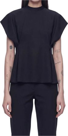 Coperni Zero Waste Verstelbare Tee - Dames - Blouses - Zwart - S - Leer - Overhemden