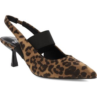 Mia Nicolette Slingback Pump in Leopard Print at Nordstrom Rack, Size 6