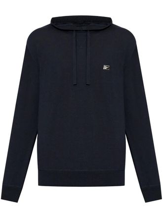 Dolce & Gabbana logo-plaque hoodie - Black