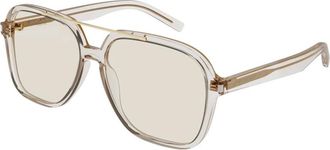 Saint Laurent SL 545 Sunglasses - female - Saint Laurent - Sunglasses - Beige - 58 MM - Accessories