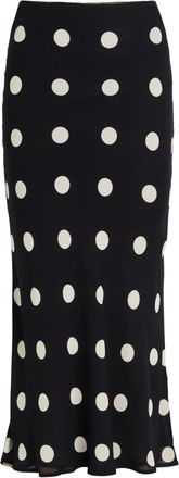 Reformation Layla polka-dot skirt - women - Viscose - 12 - Black