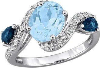 Rina Limor Silver 3.68 Ct. Tw. Topaz Ring