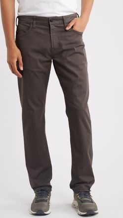 AG - Adriano Goldschmied Everett Airluxe Commuter Performance Slim Straight Pants in Brown Slate at Nordstrom, Size 34 X 32
