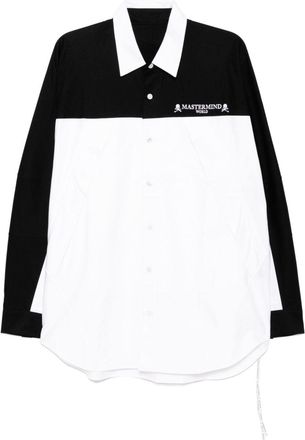 MASTERMIND WORLD colourblock shirt - White