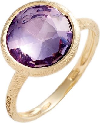 Marco Bicego Stackable Semiprecious Stone Ring in Yellow Gold/Amethyst at Nordstrom, Size 7