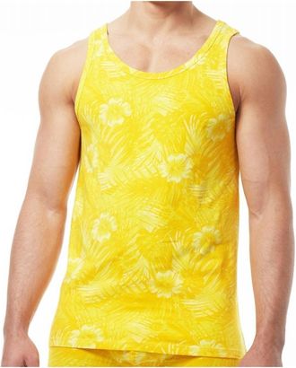 Papi Tank Top Shirt In Yellow