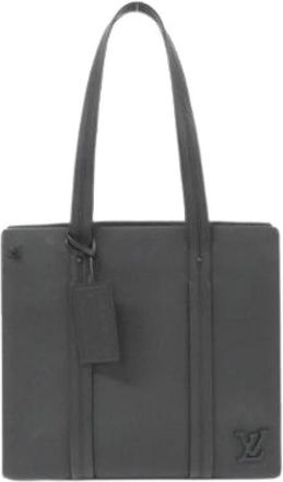 Louis Vuitton Pre-owned Aerogram Takeoff Calf Tote Bag - Dames - Vintage Shopper - Zwart - ONE Size - Leer - Vintage