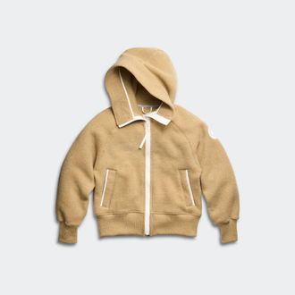 Canada Goose Chilliwack Fleece Bomber White Disc (Women, Ecru Beige, XL)