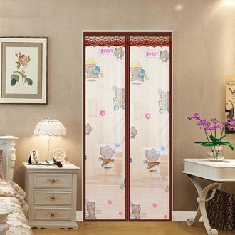 OEM Cortina Mosquitera Para Puerta De 90 X 210 Cm, Versi&oacute;n 1, Mosquitera Magn&eacute;tica Decorativa, Malla Antimosquitos - Crezuo
