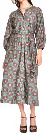 Mirth Somerset Midi Dress In Green