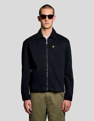 Lyle & Scott Lyle And Scott Mens Lightweight Enzyme Wash Overshirt - Size: 44/Regular