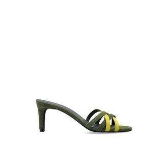 Furla Heeled Mules, female, Green, Size: 10 US Essential Heeled Mules