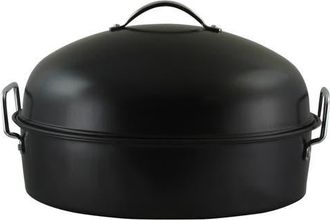 Gibson Home Kenmar High Dome Oval Roaster Set in Metallic Silver at Nordstrom