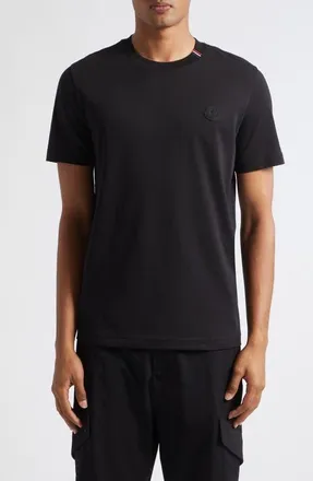 Moncler Logo Patch T-Shirt in Black at Nordstrom, Size Xxx-Large