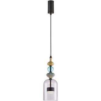 OEM L&aacute;mpara Colgante Led Arte 12w, Di&aacute;metro 13cm, Color Negro