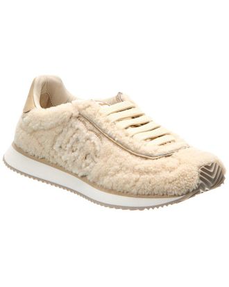 Dolce & Gabbana Dg Cushion Shearling & Leather Sneaker