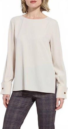 Lyss&eacute; Talita French Cuff Blouse In Silky Cream
