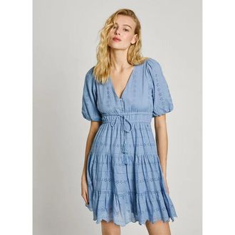 Pepe Jeans London Korte jurk met ballonmouwen