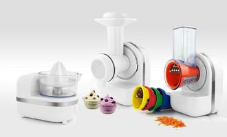 Trade Shop Trade Shop - Mixer 3 In 1 Robot Da Cucina Succo Marmellata Dessert Spremiagrumi 220-240v 150w