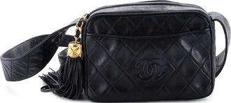 Chanel Diamond CC Camera Bag Quilted Leather Small shoulder bag - Nero