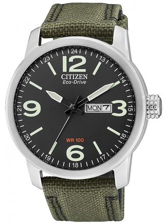 Citizen Mens Green Watch BM8470-11EE Fabric - One Size