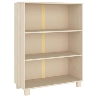 Berkfield Home Book Cabinet HAMAR Honey Brown 85x35x112 cm Solid Wood Pine | Size: 85 x 35 x 112 cm