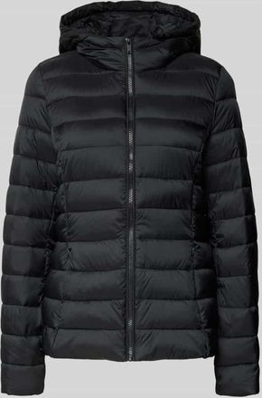 Jake*s Casual Steppjacke mit Kapuze in Black, Gr&ouml;&szlig;e 34