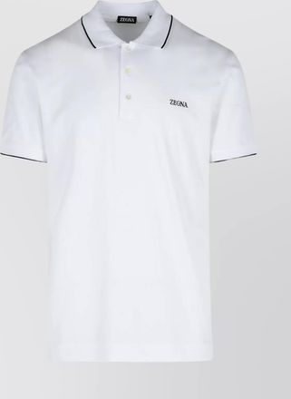 Ermenegildo Zegna cotton shirt with collar and short sleeves