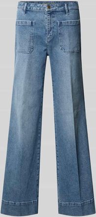 Michael Kors Flared Fit Jeans mit aufgesetzten Taschen in Jeansblau, Gr&ouml;&szlig;e 34