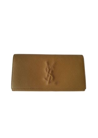 Saint Laurent Tan Grained Leather Wallet