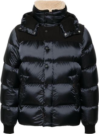 Moorer Jake-SHK padded jacket - men - Spandex/Elastane/Calf Hair/Viscose/Polyester/Polyamide/Polyamide/Down - 54 - Blue
