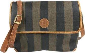 Fendi Pre-owned Vintage Pochette Schoudertas - Dames - Vintage Schoudertas - Bruin - ONE Size - Leer - Vintage