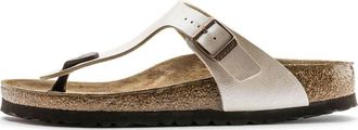 Birkenstock Gizeh Birko-Flor Graceful Narrow Fit Sandals Pearl White 0943873