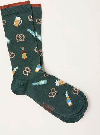 Fat Face FatFace Green Beer and Pretzels Socks