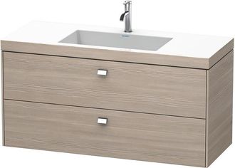 Duravit Lavamanos Duravit Brioso De 120,0x48,0 Cm, 2 Cajones, Incl. Hueco Para Sif&oacute;n Y Delantal, Sin Rebosadero, Con Banco Con Agujero Para Grifo, 1 Agujero P