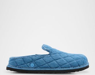 Birkenstock Eliscu Quilted Denim Slide Mules