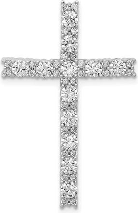 Diamond2Deal 14K Gold Lab Grown Diamond Latin Cross Pendant (1ct, VS, G-H)
