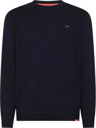 Sun 68 Truien & Vesten, Heren, Blauw, L, Katoen, Club Crewneck Sweater