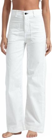 ASKK NY Sailor High-Rise Straight Leg Pant In Ecru