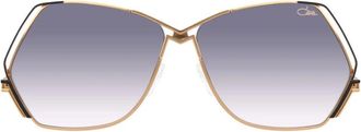 Cazal Gold 226/3 Oversized Geometric Sunglasses