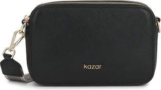 Kazar Eluma Compact Crossbody Bag - Dames - Schoudertassen - Zwart - ONE Size - Leer - Tassen