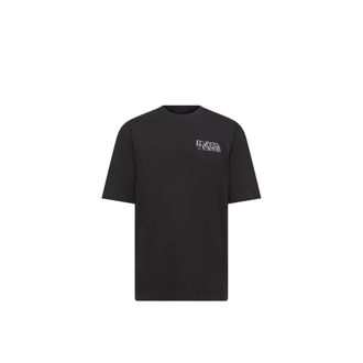 Moncler Moncler Sketch Embroidered Logo Cotton T-shirt, Men, Black, Size: 3xl