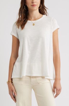 Treasure & Bond Cotton Blend Swing T-Shirt in Ivory Egret at Nordstrom, Size Xx-Small