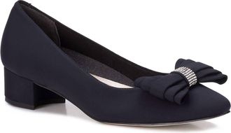 Ros Hommerson Womens Hollie Micro Fabric Pump Heels In Black