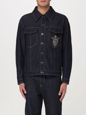 Fendi Denim Jacket met Crest Borduursel