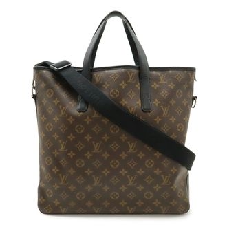 Louis Vuitton Monogram Black Brown Monogram Shoulder Bag Tote Bag (Pre-Owned)